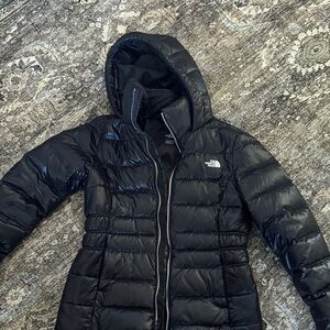 The North Face Women's Shiny Black Puffer Coat